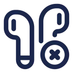 Airbuds Remove SVG Icon